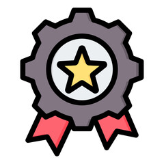 Quality Outline Color Icon