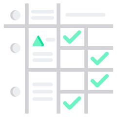 Assessment Rubric Flat Icon