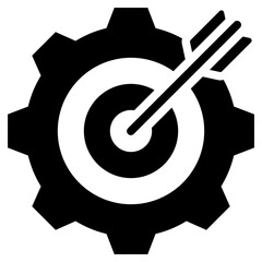 Goal Glyph Icon