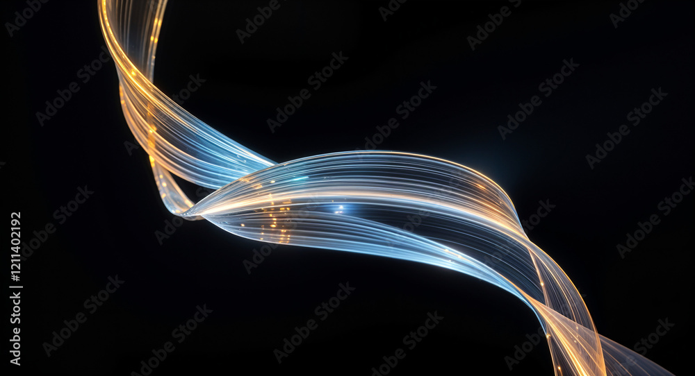 Poster abstract background with glowing lines . generative ai