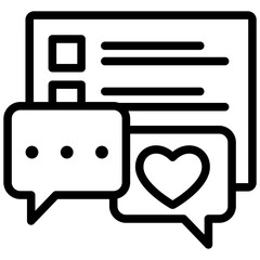Feedback Outline Icon