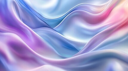 Fototapeta premium Abstract pastel silk waves, flowing fabric texture background.