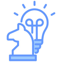 Strategy Blue Icon