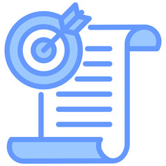 Objectives Blue Icon