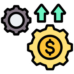 Business Development Outline Color Icon
