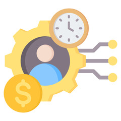 Resource Allocation Flat Icon