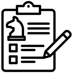 Strategy Evaluation Outline Icon