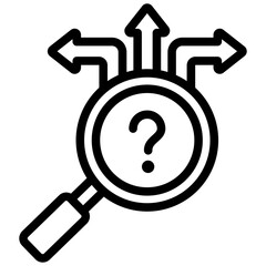 Decision Analysis Outline Icon