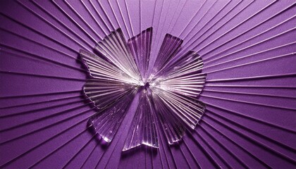 透き通ったガラスの星の素材