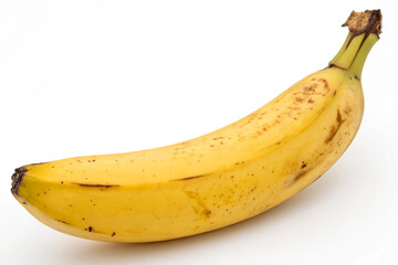 A ripe banana Isolated on White Background