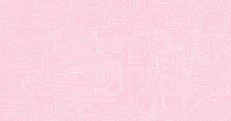 Vector circuit board illustration. Abstract technology.