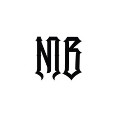 MB monogram logo design letter text name symbol monochrome logotype alphabet character simple logo
