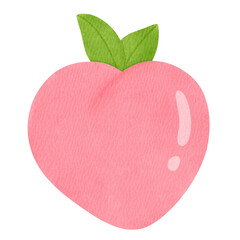A juicy, ripe peach with a soft pink hue. Perfect for summer-themed designs and food-related projects