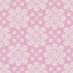  Damask seamless pattern vector background. Graphic ornate pattern for wallpaper, fabric, packaging, wrapping. Damask floral ornament