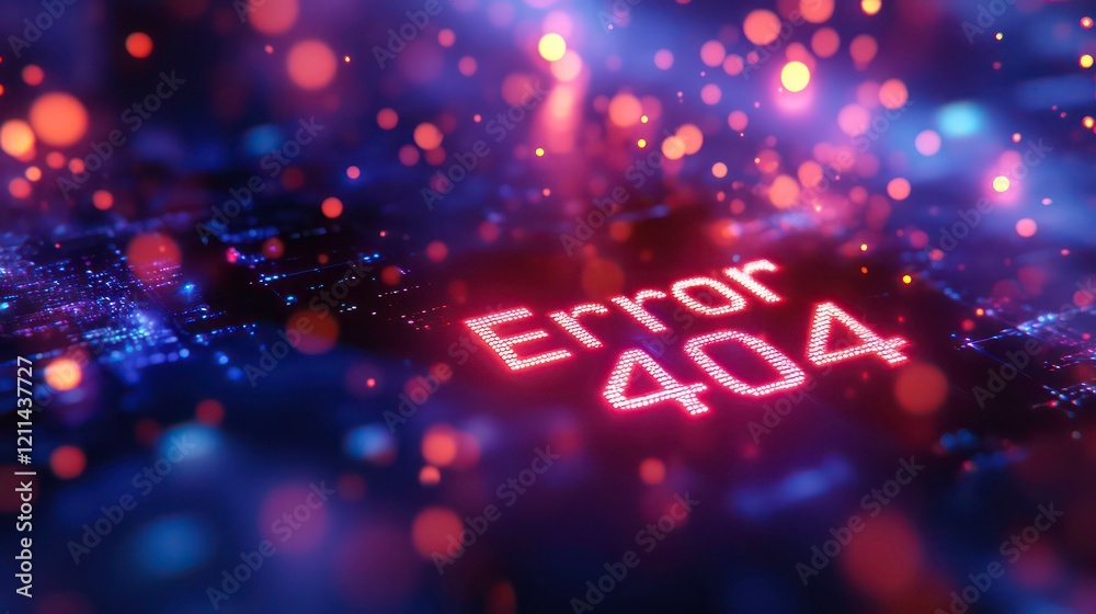 Poster Glowing red 
