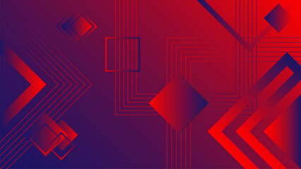 abstract Digital technology background with technology light effect illustration. Abstract tech banner red blue background for innovation future data, internet network, Ai big data, 