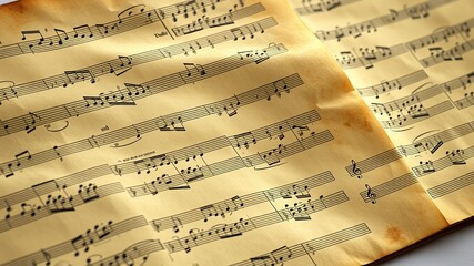 Antique Sheet Music 1880s - Vivid Colorful Art Deco Style