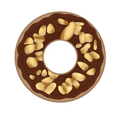 Yummy Donut Glazed Topping Almond