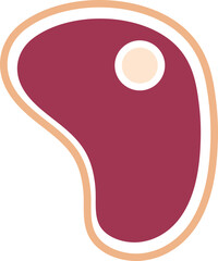 pork beef meat ingredient icon
