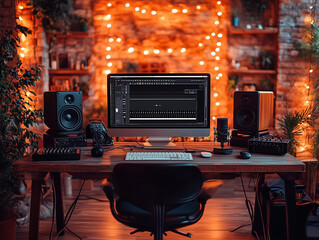 Podcast Recording Production Setup