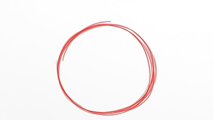 Dynamic Red Circle Abstract Art