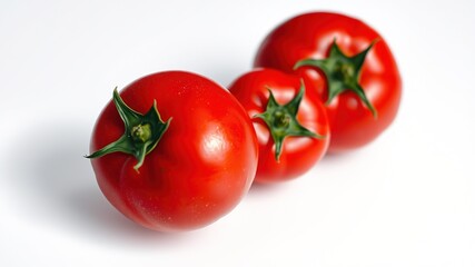 Fresh Red Tomatoes Macro Photography - High Resolution Stock Image