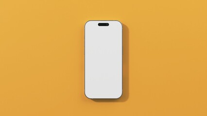 Mobile phone mockup 3d rendering 4K