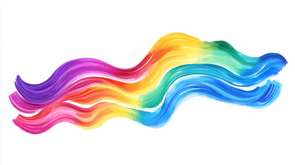 Colorful rainbow wave abstract art.