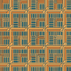 Seamless Cubes Vector Background: Repeating Lined Boxes Pattern for Modern Geometric Designs