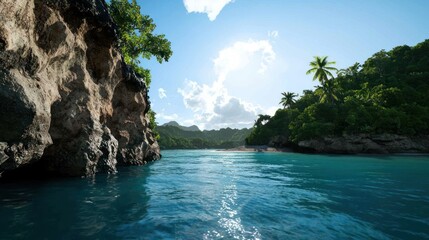 Obraz premium Tropical Island Cove