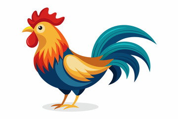 Fototapeta premium A Gallo vector art illustration.