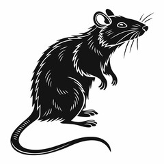 Rat Black silhouette