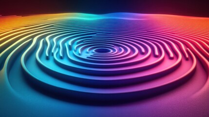 Colorful abstract wave patterns creating mesmerizing visual effects