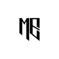 ME monogram logo design letter text name symbol monochrome logotype alphabet character simple logo