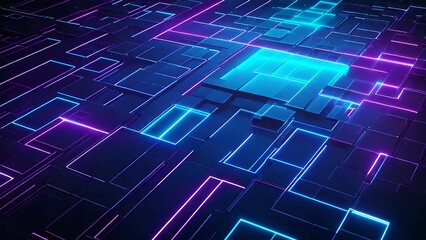 Obraz premium サイバー感のある近未来のイメージ 背景素材 テクスチャ AI生成素材