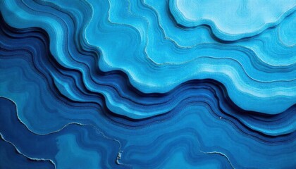 Obraz premium Exploring abstract ocean waves digital art colorful patterns modern design aesthetic perspective fluid dynamics