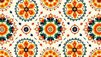 Indian Inspired Wallpaper Floral and Paisley Patterns in Bold Hues