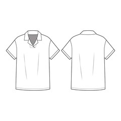 short sleeve t shirt vector template design