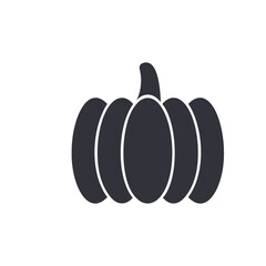 Pumpkin solid icons, minimalist vector illustration ,simple transparent graphic element .Isolated on white background