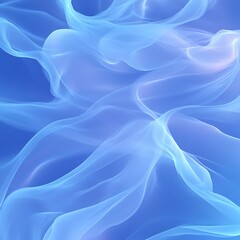 Obraz premium Abstract blue flowing fabric waves.