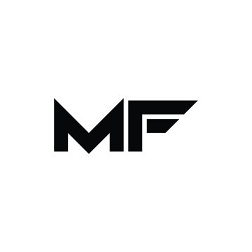 MF monogram logo design letter text name symbol monochrome logotype alphabet character simple logo