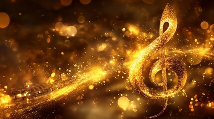 Golden Treble Clef: Sparkling Music, Luxurious Design