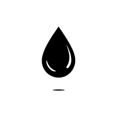 Fototapeta premium Single Water Drop Icon: A simple yet elegant illustration of a single water droplet, symbolizing purity, freshness, and hydration. The minimalist design makes it versatile for various applications. 