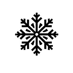 Black Snowflake Icon: A simple yet elegant black snowflake icon, perfect for winter designs, holiday themes, or as a graphic element for various projects.  