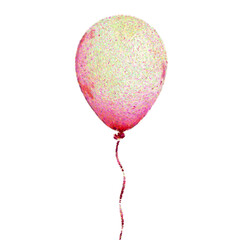 Balloon pink celebration vector party decoration illustration isolated