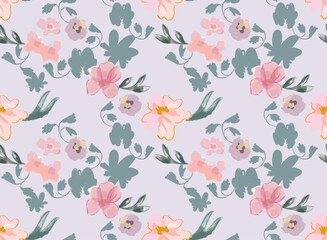 Big abstract watercolor flowers. Plant background for Invitaion, wallpapers, print. Trendy floral design