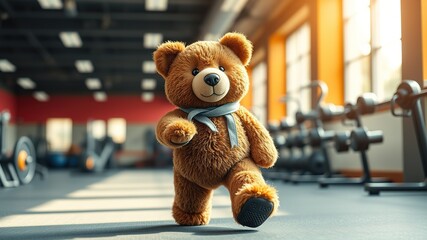 Teddy Bear Gym Workout - Healthy Lifestyle