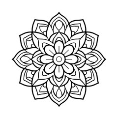 Best easy mandala coloring pages for young and adults 