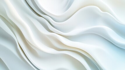 Obraz premium Abstract White Waves: A Serene Textured Background