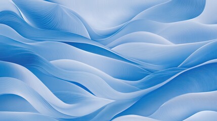 Abstract blue waves flowing, light background, design texture